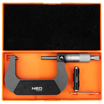 Мікрометр Neo Tools з верн&#039;єром 50-75 мм, ±0.01 мм/м (75-022)