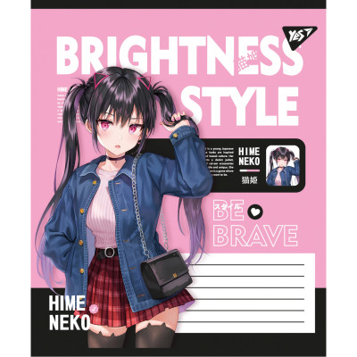 Зошит Yes Brightness style А5 24 аркушів клітинка (767757)