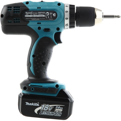 Шуруповерт Makita DDF453RFE 2x3Ah, кейс, ЗП (DDF453RFE)