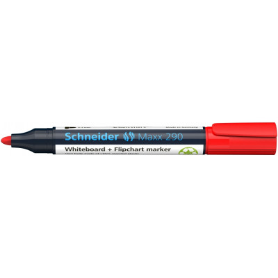 Маркер Schneider MAXX для дошок та фліпчартів 290, червоний (S129002)