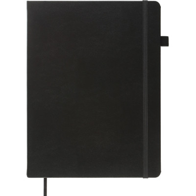 Книга записна Buromax Etalon 190x250 мм 96 аркушів в клітинку обкладинка зі штучної шкіри Чорна (BM.292160-01)