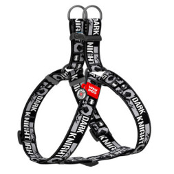 Шлея для собак WAUDOG Nylon з QR паспортом &quot;Темний лицар&quot; пластиковий фастекс XL (324-2011)