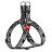Шлея для собак WAUDOG Nylon з QR паспортом &quot;Темний лицар&quot; пластиковий фастекс XL (324-2011)