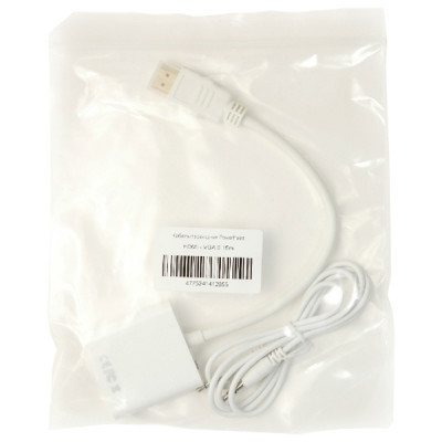 Перехідник HDMI to VGA 0.15m PowerPlant (KD00AS1285)