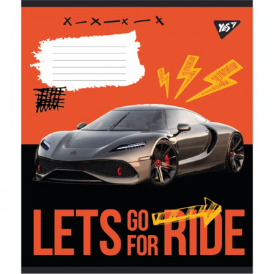 Зошит Yes А5 Lets go for ride 60 аркушів, лінія (766757)