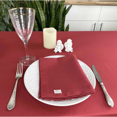 Серветка на стіл Прованс Бордо 35х43 см (21371)