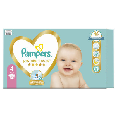 Підгузки Pampers Premium Care Maxi Розмір 4 (9-14 кг) 104 (4015400465447)