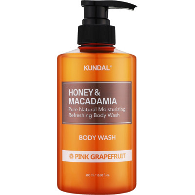 Гель для душу Kundal Honey &amp; Macadamia Body Wash Pink Grapefruit 500 мл (8809568740289)