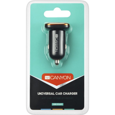 Зарядний пристрій Canyon Universal 1xUSB car adapter (CNE-CCA01B)