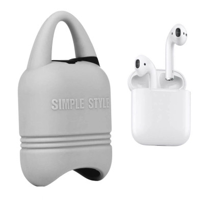 Чохол для навушників Kindon i-Smile для Apple AirPods IPH1430 Gray (702348)