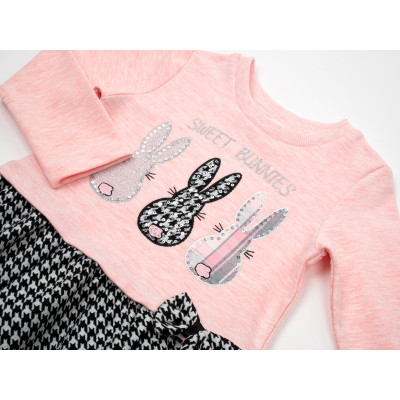 Плаття дитяче POP FASHION з кроликами (6673-104G-peach)