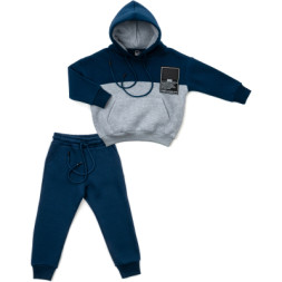 Спортивний костюм дитячий Cloise флісовий з худі (CL0215006-116-blue)