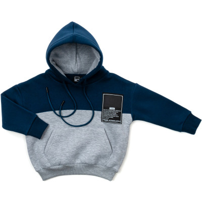 Спортивний костюм дитячий Cloise флісовий з худі (CL0215006-116-blue)