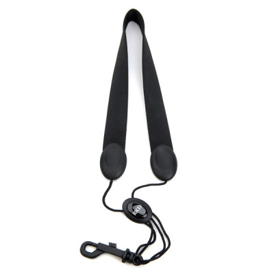 Ремінь для духових інструментів D&#039;Addario Saxophone Fabric Neck Strap Alto/Soprano - Snap Hook (Black) (SJA13)