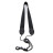 Ремінь для духових інструментів D&#039;Addario Saxophone Fabric Neck Strap Alto/Soprano - Snap Hook (Black) (SJA13)