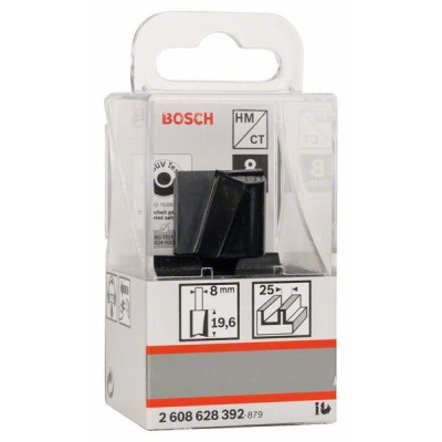 Фреза Bosch Professional пазова, Std, S8, D25, L20 (2.608.628.392)