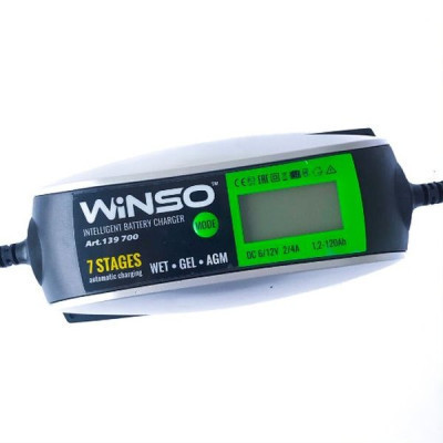 Зарядний пристрій для автомобільного акумулятора WINSO 139700