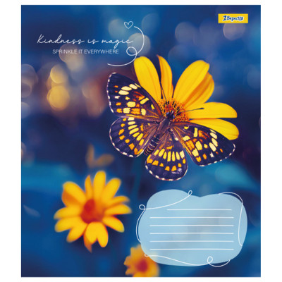Зошит 1 вересня Butterfly А5 24 аркушів клітинка (767273)