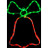 Гірлянда Delux Motif flash Bell 50 х 35 см червоний/зелений IP44 EN (90012987)