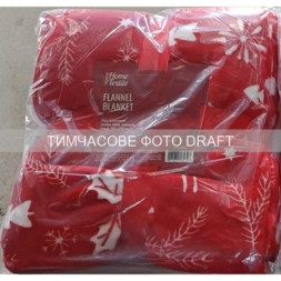 Плед Ardesto Christmas Flannel 160х200см, 100% поліестер, олені, червоний (ART0126PB)