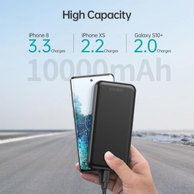 Батарея універсальна Choetech 10000mAh, PD/3.0/18W, QC/3.0 (B627-V3-CC-BK)