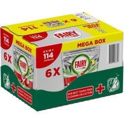 Таблетки для посудомийних машин Fairy Platinum Plus All in One Lemon 114 шт. (8700216236317)