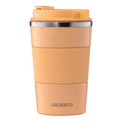 Термокружка Ardesto Urban Peach Fuzz 380мл, нержавіюча сталь (AR2638PF)