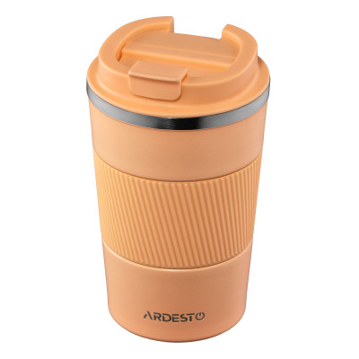 Термокружка Ardesto Urban Peach Fuzz 380мл, нержавіюча сталь (AR2638PF)