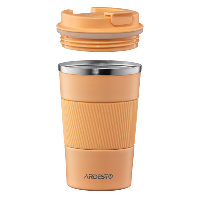 Термокружка Ardesto Urban Peach Fuzz 380мл, нержавіюча сталь (AR2638PF)