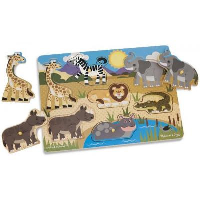 Розвиваюча іграшка Melissa&amp;Doug рамка-вкладиш Сафарі (MD19054)