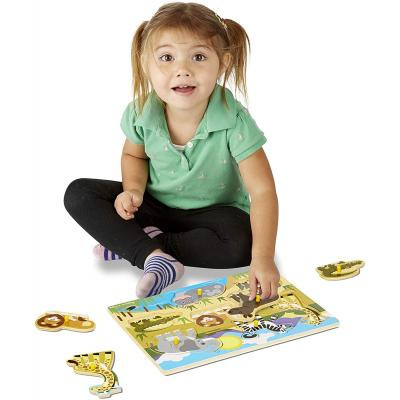 Розвиваюча іграшка Melissa&amp;Doug рамка-вкладиш Сафарі (MD19054)