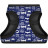 Шлея для собак WAUDOG Clothes з QR паспортом &quot;Бетмен біло-блакитний&quot; XS4 (1004-4001)