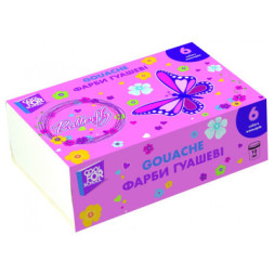 Гуашеві фарби Cool For School Butterfly 10 мл 6 кольорів (CF60143)