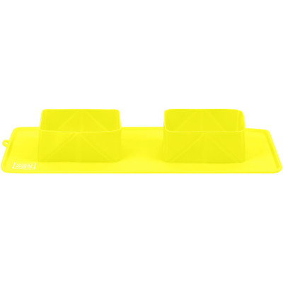 Посуд для собак WAUDOG Silicone Миска складана 385х230х50 мм жовта (50808)