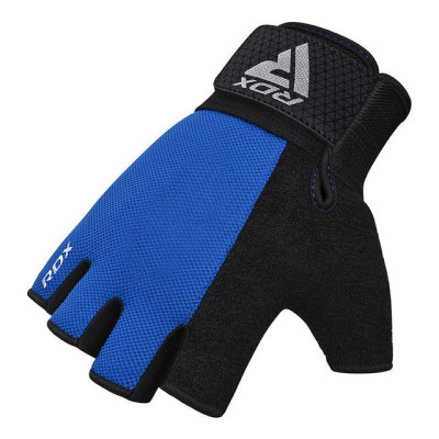 Рукавички для фітнесу RDX W1 Half Blue L (WGA-W1HU-L)
