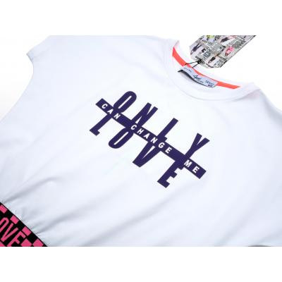 Футболка дитяча A-Yugi укорочена (4114-146-white)