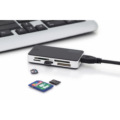 Зчитувач флеш-карт Digitus USB 3.0 All-in-one (DA-70330-1)