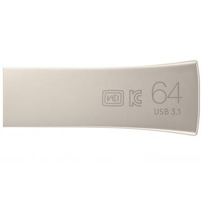 USB флеш накопичувач Samsung 64GB Bar Plus Silver USB 3.1 (MUF-64BE3/APC)