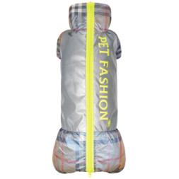 Дощовик для тварин Pet Fashion &quot;FORCE&quot; для такси S (сірий з жовтим) (4823082422999)