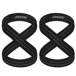 Кистьові лямки RDX Gym Lifting 8 Figure Straps Gray M (WAC-W8G-M)
