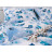 Постільна білизна Руно Blue Flowers бязь набивна полуторний (1.114_Blue Flowers)