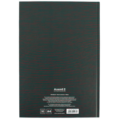 Книга записна Axent Earth colors Motivated А4 96 аркушів клітинка (8422-572-A)