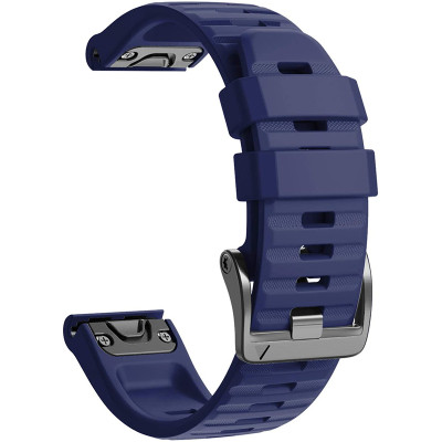 Ремінець до смарт-годинника Armorstandart Silicone 22mm для Garmin Fenix 5/6 Dark Blue (ARM60807)