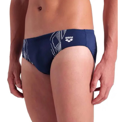 Плавки Arena Poseidonia Swim Briefs 007338-701 темно-синій, білий 100 (3468337382232)