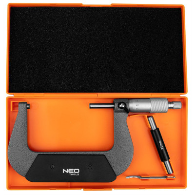 Мікрометр Neo Tools з верн&#039;єром 75-100 мм, ±0.01 мм/м (75-023)