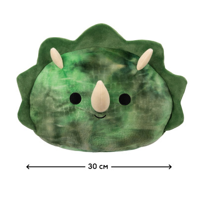 М&#039;яка іграшка Squishmallows Трицератопс Трей 30 см (SQCR04197)