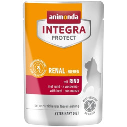 Вологий корм для кішок Animonda Integra Protect Renal pouches with beef при хворобах нирок (4017721866330)
