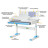 Парта ErgoKids Blue (TH-325 W/BL)
