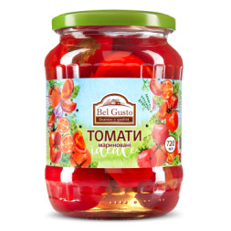 Овочева консервація Bel Gusto Томати мариновані 720 мл (4820204404550)