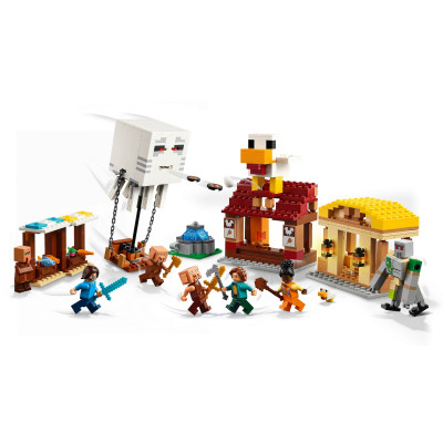Конструктор LEGO Minecraft Напад на село з повітряною кулею Ґаст (21273)